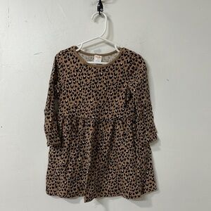 Gymboree Tan and Cream A-line Casual Dress